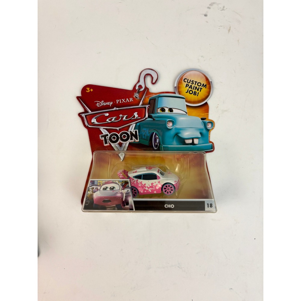 Disney Pixar Cars Toon Cho #18 Custom Paint Job Mattel Diecast New Sealed